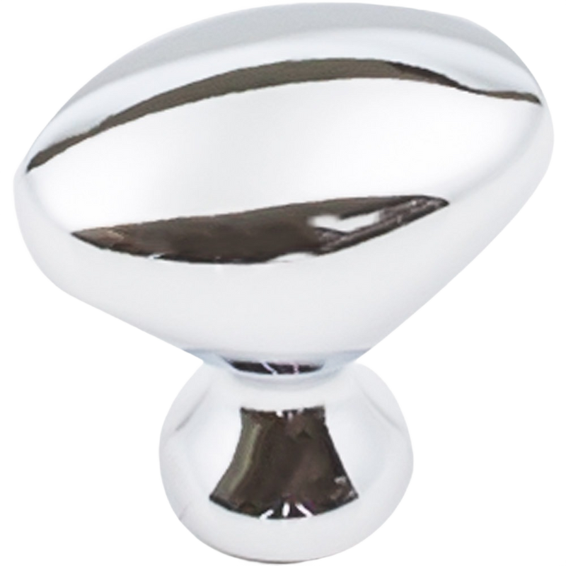 Polished vintage-style cabinet knob with smooth, reflective chrome finish, designed as a durable hardware accent for Home & Decor and Household Helpers collections, USA Made.