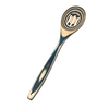 Handcrafted pakkawood slotted spoon in a stylish layered color pattern, sturdy and heat resistant, perfect for Kitchen & Food, Kitchen Gadgets, Cooking and Baking Helpers, and Best Sellers collections.