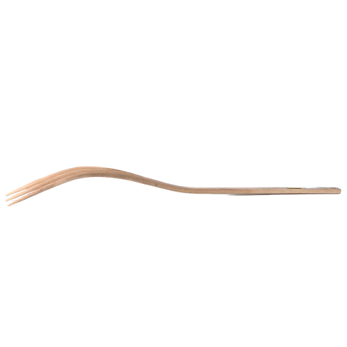 Handcrafted antique-style bent wood hay fork made by Amish artisans, lightweight and designed for farm, garden, and tool use in best seller and promo collections.