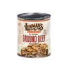 Handcrafted canned ground beef in a 28 oz. container, fully cooked and all natural, ideal for quick meals, featured in Kitchen & Food, Food, Meats, Best Sellers, and Promo Eligible collections.