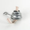 Galvanized metal replacement burner with flat wick and looped handle, designed for use in camping and emergency lanterns, featured in Lamps & Lighting and Parts and Accessories collections.