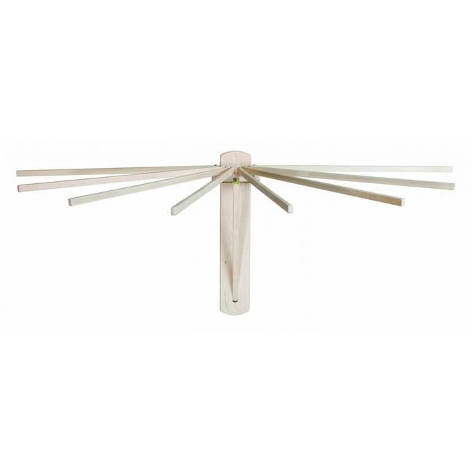 8-Arm Wooden Wall Dryer