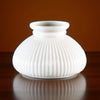7" Opal Ribbed Oil Lamp Shade