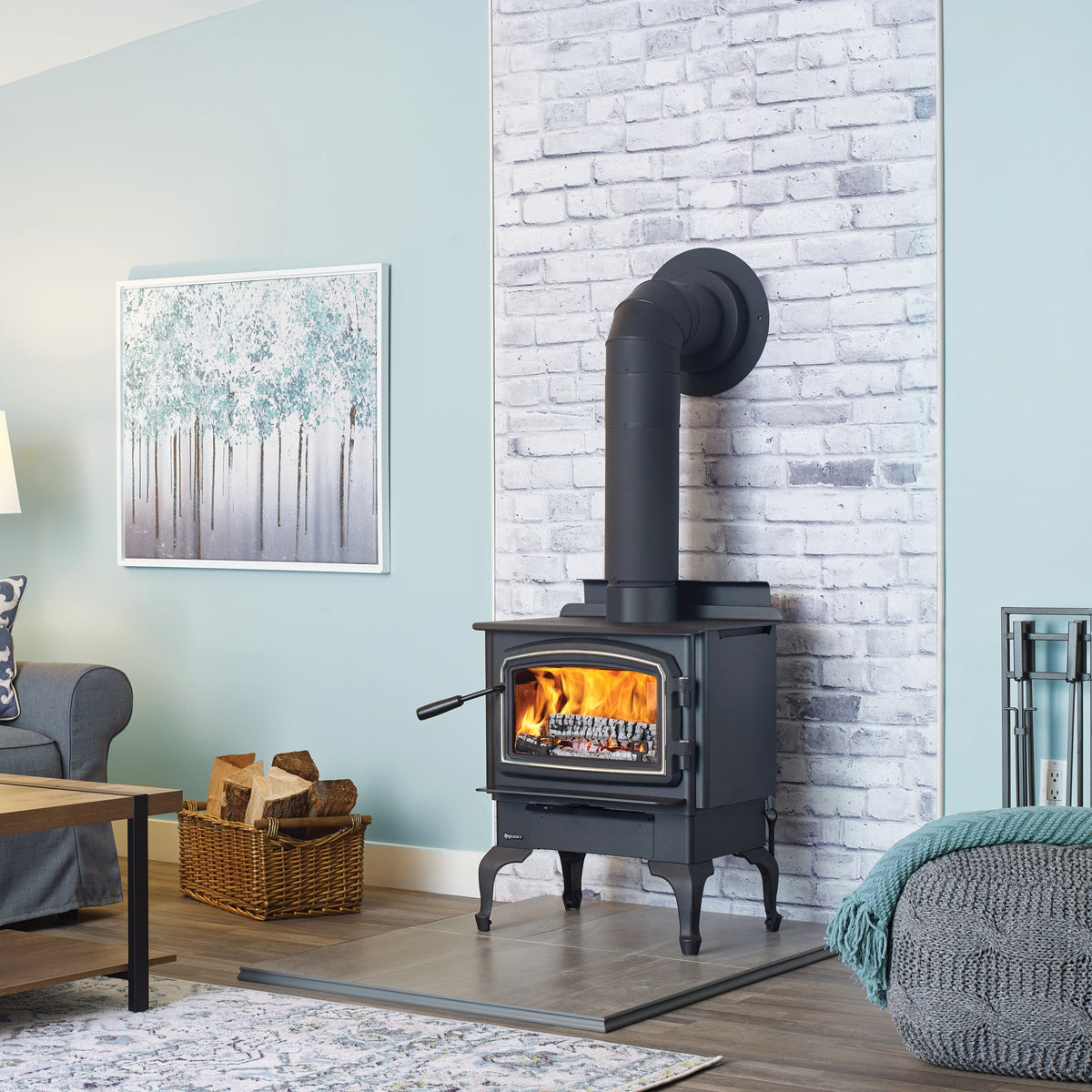 Regency Classic F1150 Small Wood Stove - Black Legs