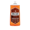 Clear plastic bottle of orange oil wood furniture polish and multi-purpose cleaner with white cap and vintage label, suitable for Home & Decor, Household Cleaning, and USA Made collections.