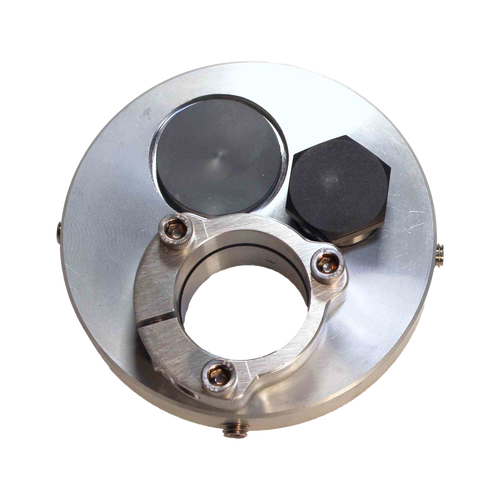 All-metal non-pitless well cap with 1-3/4" split flange and threaded port, crafted in the USA for use with water pumps, deep well systems, and pump parts collections.