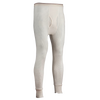 Handcrafted men's traditional long johns pants in natural off-white with circular waffle knit, designed for warmth in cold weather, featured in Health & Wellness, Best Sellers, and Promo Eligible collections.