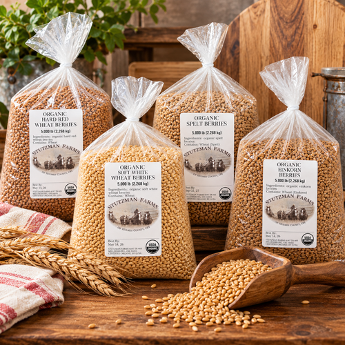 Stutzman Farms Organic Grains – 5-lb Bags