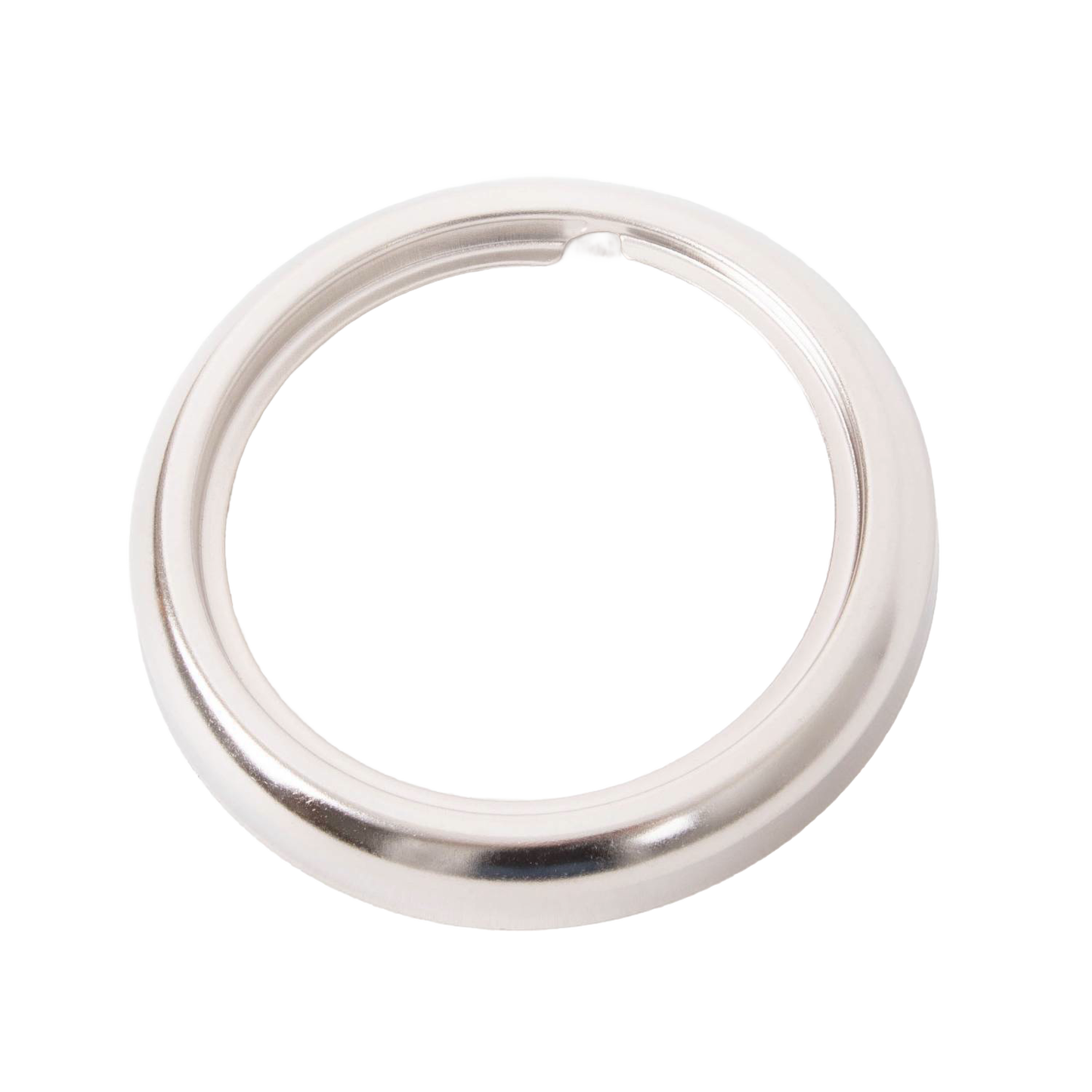 Nickel-plated new blade style burner collar with thread ring, 2-5/8 inch outer diameter, compatible with most glass lamp fonts, featured in Lamps & Lighting, Parts and Accessories, Lamp Burners and Collars, Best Sellers, and Promo Eligible collections.