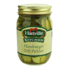 Glass jar of Hartville Kitchen brand hamburger dill pickles with gold metal lid, featured in Kitchen & Food and Best Sellers collections.