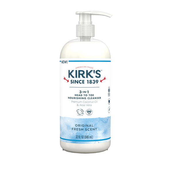Kirk's 3-in-1 Head to Toe Nourishing Cleanser | Lehman's