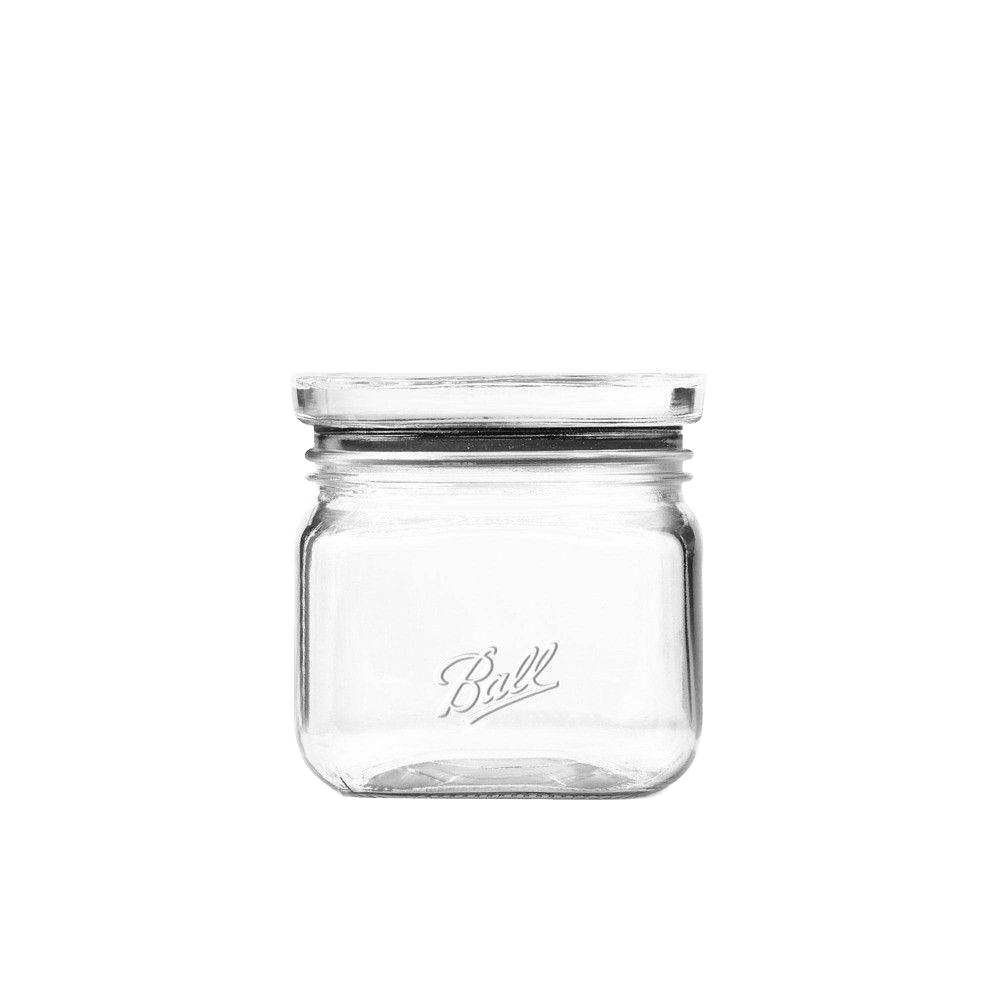 Small clear glass storage jar with a wide mouth and airtight lid, ideal for organizing kitchens and pantries in Home & Decor, Kitchen & Food, Household Helpers, Storage and Serving collections.