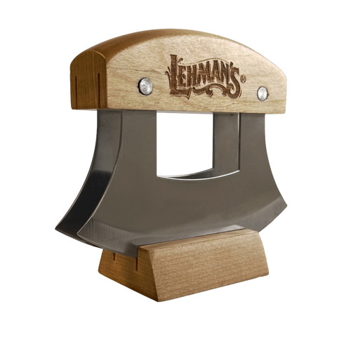 Lehman's Kitchen Double-Bladed Ulu Knife & Bowl Set