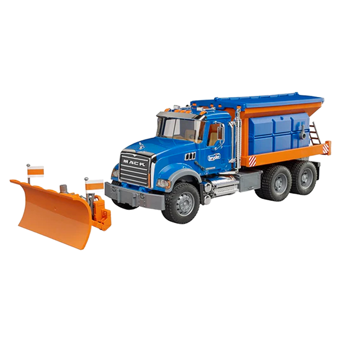 Bruder Toys MACK Granite Winter Service Truck with Snow Plow
