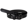 Handcrafted Amish-made black leather dress belt with sturdy metal buckle, designed for everyday durability, featured in Clothing and Accessories, USA Made, Amish Made, and Best Sellers collections.