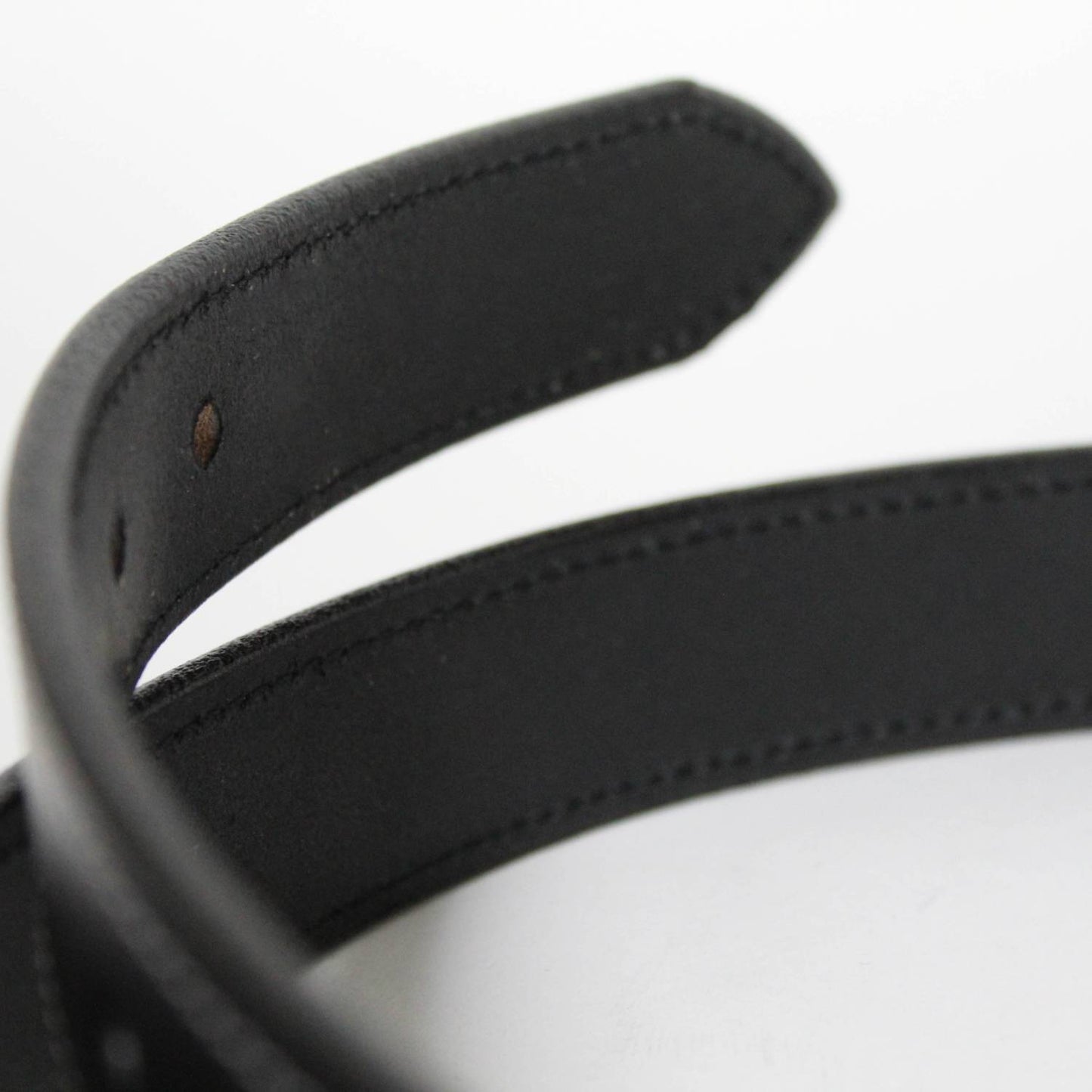 Handcrafted Amish-made black genuine English bridle leather belt with fine stitching, versatile for business or casual wear, featured in Clothing and Accessories and USA Made collections.