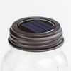 Solar Light Jar Lid - Rustic Brown