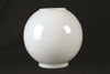 Smooth white opal glass ball lamp shade with a classic round shape, designed for lamps and lighting, ideal for parts and accessories, lamp shades, best sellers, and promo eligible collections.