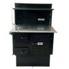 Handcrafted compact wood cookstove with durable heat-resistant black finish and seamless steel top, designed for practical Amish-style cooking, featured in Stoves, Cookstoves, and Best Sellers collections.