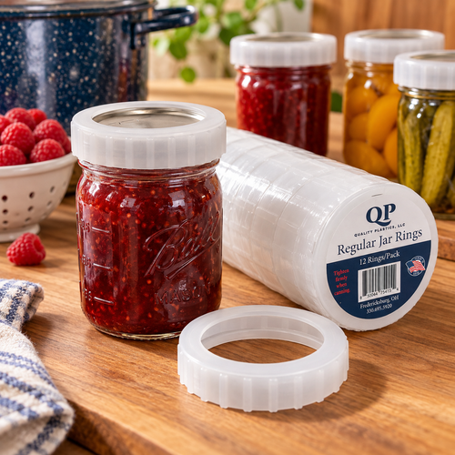 Plastic Canning Jar Bands for Regular or Wide Mouth Jars – 12 pk
