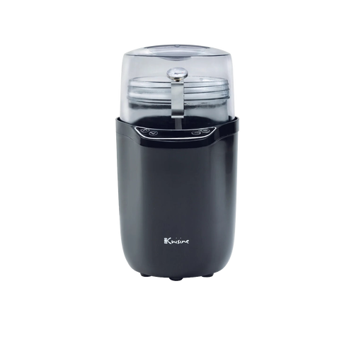 Compact black electric yogurt maker with clear plastic lid, stainless steel jars inside, digital control panel, designed for homemade yogurt and Greek yogurt in Kitchen & Food and Specialty Equipment collections.