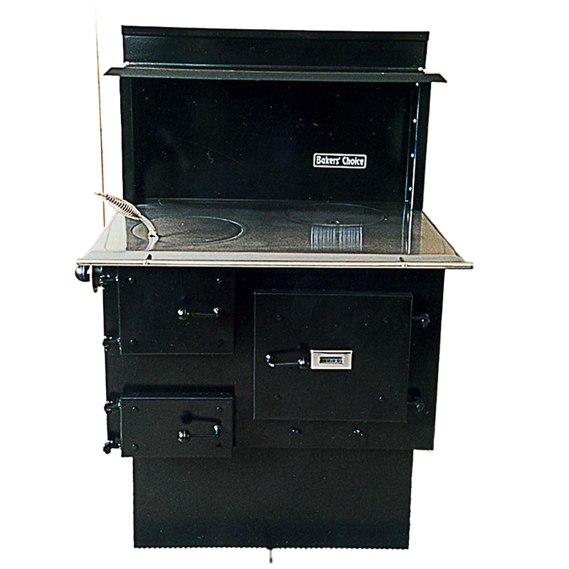 Compact handcrafted wood cookstove with heat-resistant black finish, seamless steel cooking surface, and controlled combustion design, ideal for Stoves, Cookstoves, Best Sellers, and All Stoves & Appliances collections.