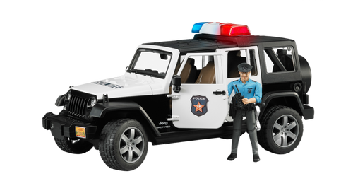 Bruder Toys Jeep Wrangler Rubicon Police Vehicle with Officer