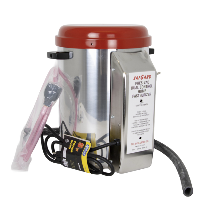 SafGard P3000 Dual-Temperature Milk Pasteurizer – 2 Gallon