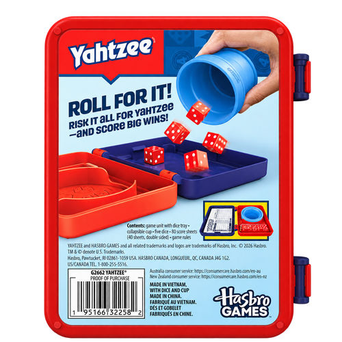 Yahtzee Travel Game with Collapsible Cup