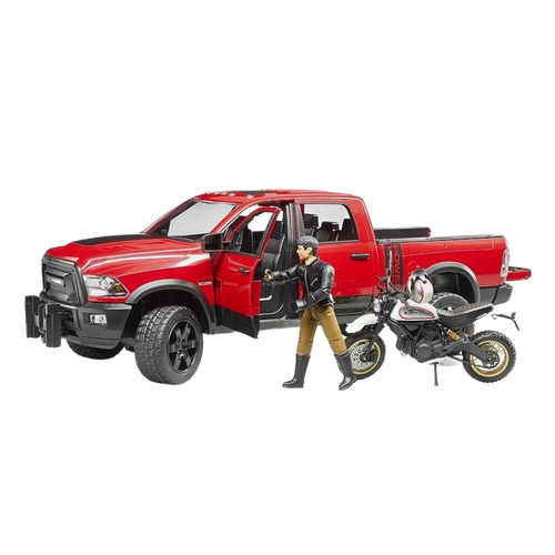 Bruder Toys RAM 2500 Power Wagon with Ducati Desert Sled