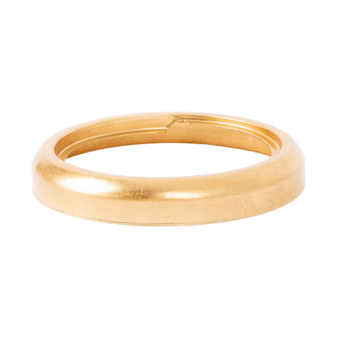 Brass burner collar with a new blade style and thread ring, designed to fit most glass lamp fonts, featured in Lamps & Lighting, Parts and Accessories, Lamp Burners and Collars, Best Sellers, and Promo Eligible collections.