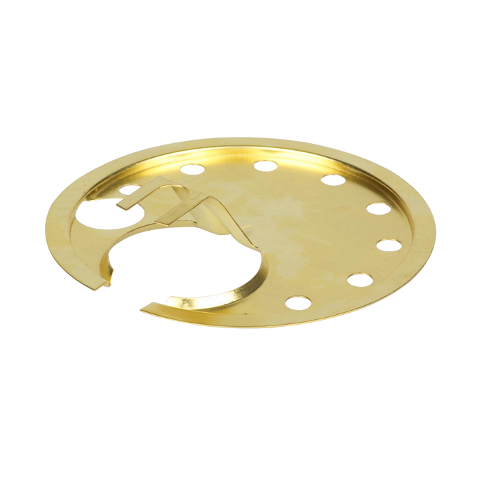Brass-colored circular protection plate for high-pressure lamps with ventilation holes, designed as a durable replacement part in Lamps & Lighting, Parts and Accessories, and Best Sellers collections.