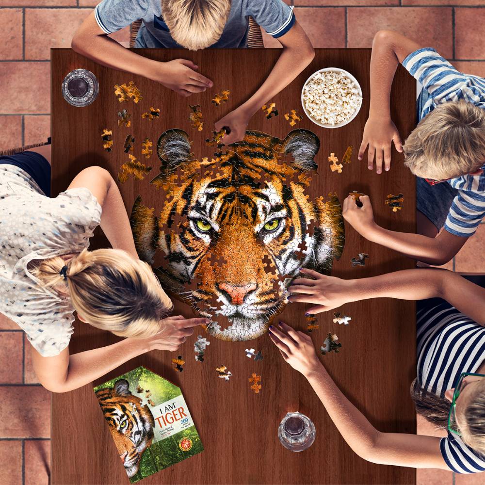 Shaped Jigsaw Puzzle - Tiger | Lehman's