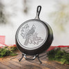 Lodge Seasoned Cast Iron Cardinal Skillet - 10.25"