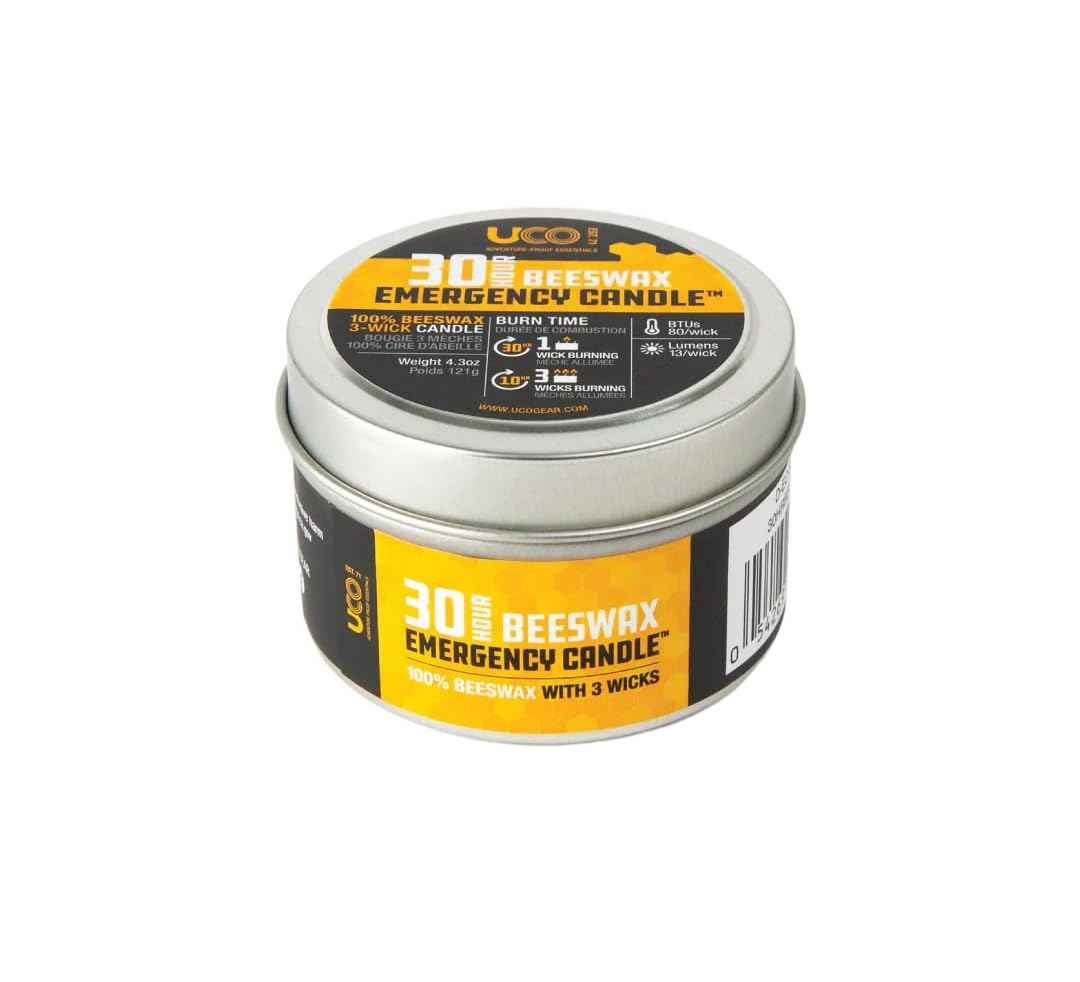 30-Hour Emergency Beeswax Candle