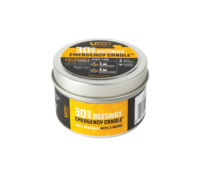 30-Hour Emergency Beeswax Candle