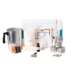 Complete candle making kit featuring soy wax, metal tins, scented oil, dye chips, wicks, and melting pot, designed for beginners and ideal for lamps and candlemaking supplies.