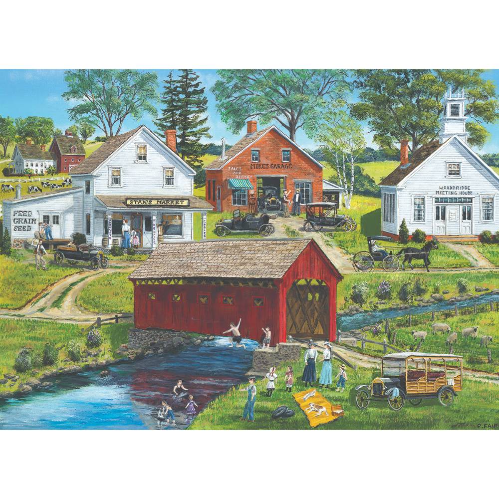 Old Covered Bridge Jigsaw Puzzle, 300pc | Lehman's