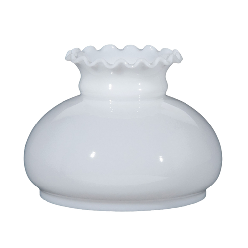 7" Opal Crown Oil Lamp Shade