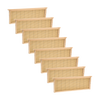Set of handcrafted medium wooden bee frames with wired natural beeswax foundation, Amish made and USA crafted, ideal for beekeeping supplies and hive maintenance collections.