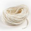 Bundle of natural square braided cotton wick strands handcrafted for use with pillar and taper candles over 6 inches in diameter, featured in Lamps & Lighting and Candlemaking Supplies collections.