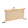 Handcrafted deep wooden bee frame featuring wired natural beeswax foundation, Amish made in USA, suitable for 5, 8, and 10-frame hives in Farm, Garden & Tool and Beekeeping Supplies collections.