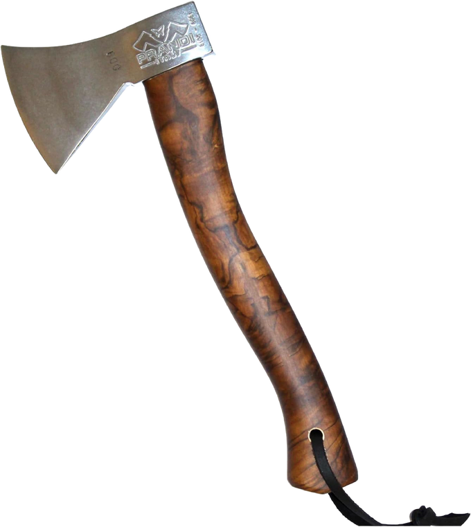 Prandi German Hatchet with Briar Hickory Handle