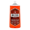 Clear plastic bottle of handcrafted wood furniture polish and multi-purpose cleaner with cinnamon-raspberry scent, amber liquid, and white cap, featured in Home & Decor, Household Cleaning, Cleaners and Polishes, USA Made, and Best Sellers collections.
