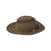 Olive broad-brim hat featuring Airflo ventilation, moisture-wicking fabric, and durable water repellent finish, designed for comfort in Health & Wellness, Camping, and Garden Accessories collections.