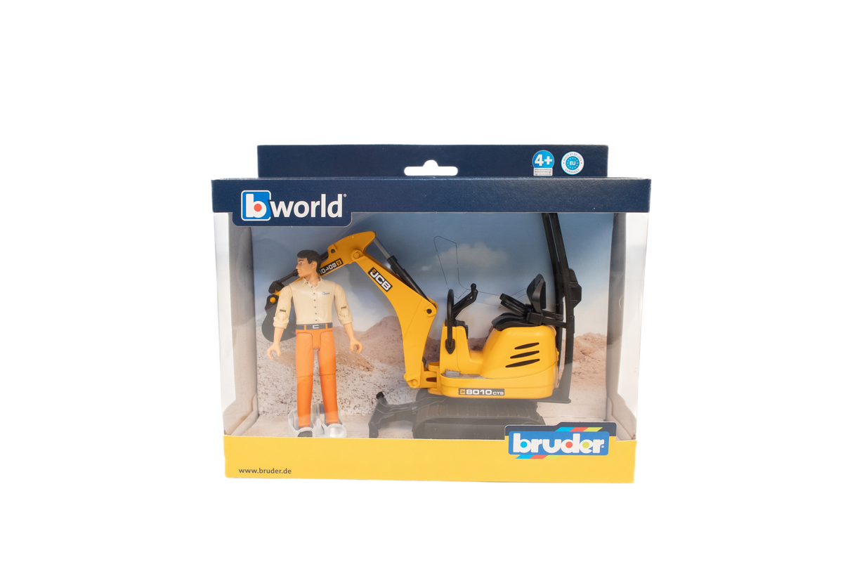 Bruder Toys JCB 8010 CTS Micro Excavator with Worker