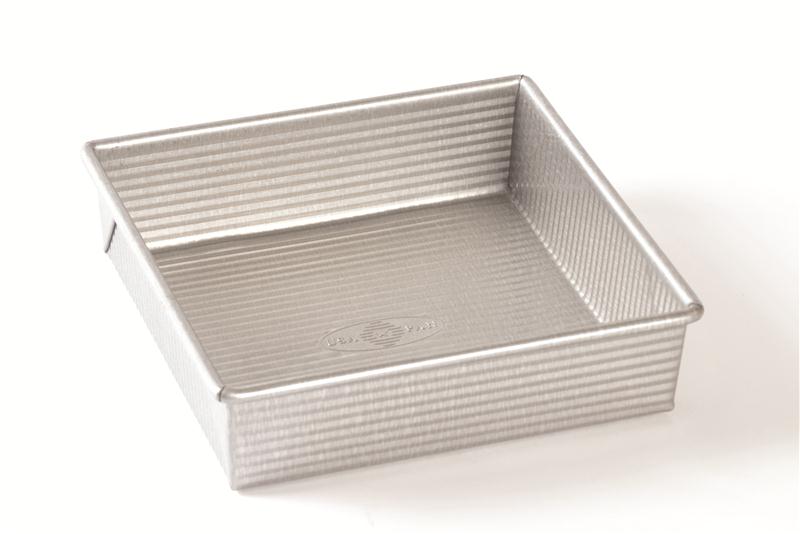 Choose a Recycled Steel Square Cake Pan for easy baking. Non-stick silicone interior. Available at Lehmans.com or Lehman's in Kidron, OH.