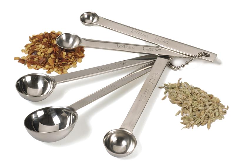stainless steel measuring spoons