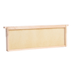 Handcrafted Amish made medium wood bee frame with heavy waxed plastic foundation, durable and ready for use in 5, 8, and 10-frame hives, part of USA Made and Beekeeping Supplies collections.