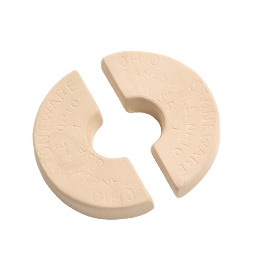 Made in USA stoneware weight stones designed to fit numbered crocks, helping keep food submerged during fermenting and pickling in Kitchen & Food, Food Preservation, and Fermenting collections.